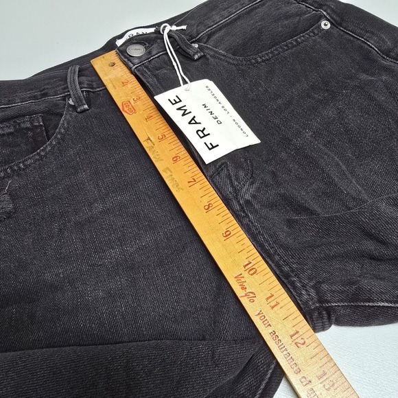 Frame Jeans Womens 29 Black Distressed Le Original Skinny High Rise Denim Punk - Picture 13 of 16